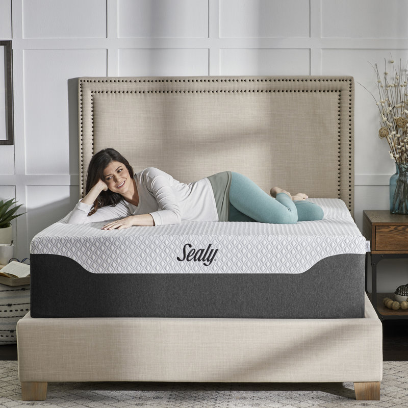 Sealy Cool + Clean 14” Plush Hybrid Mattress & Reviews Wayfair